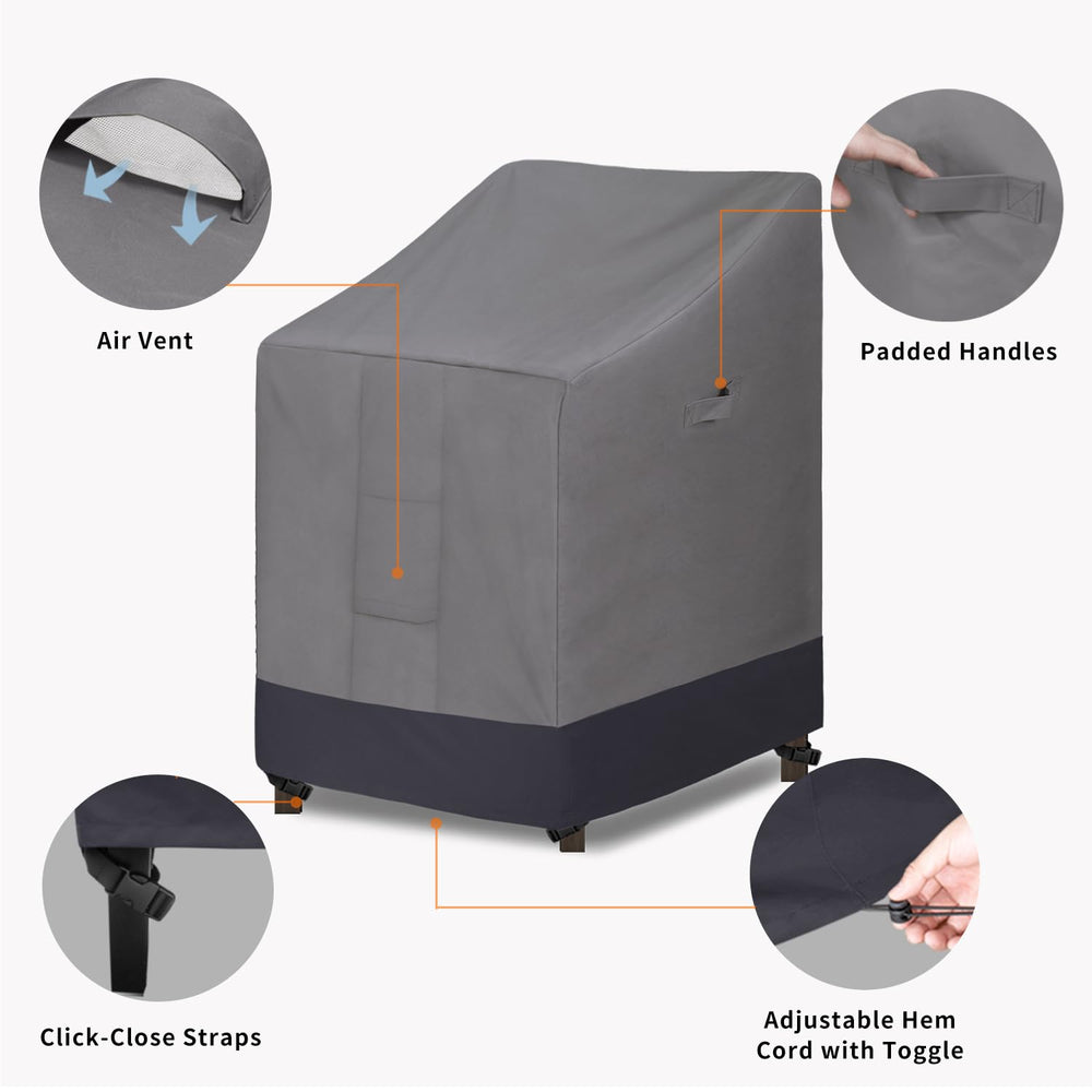 Back view of Easy-Going Outdoor Chair Cover