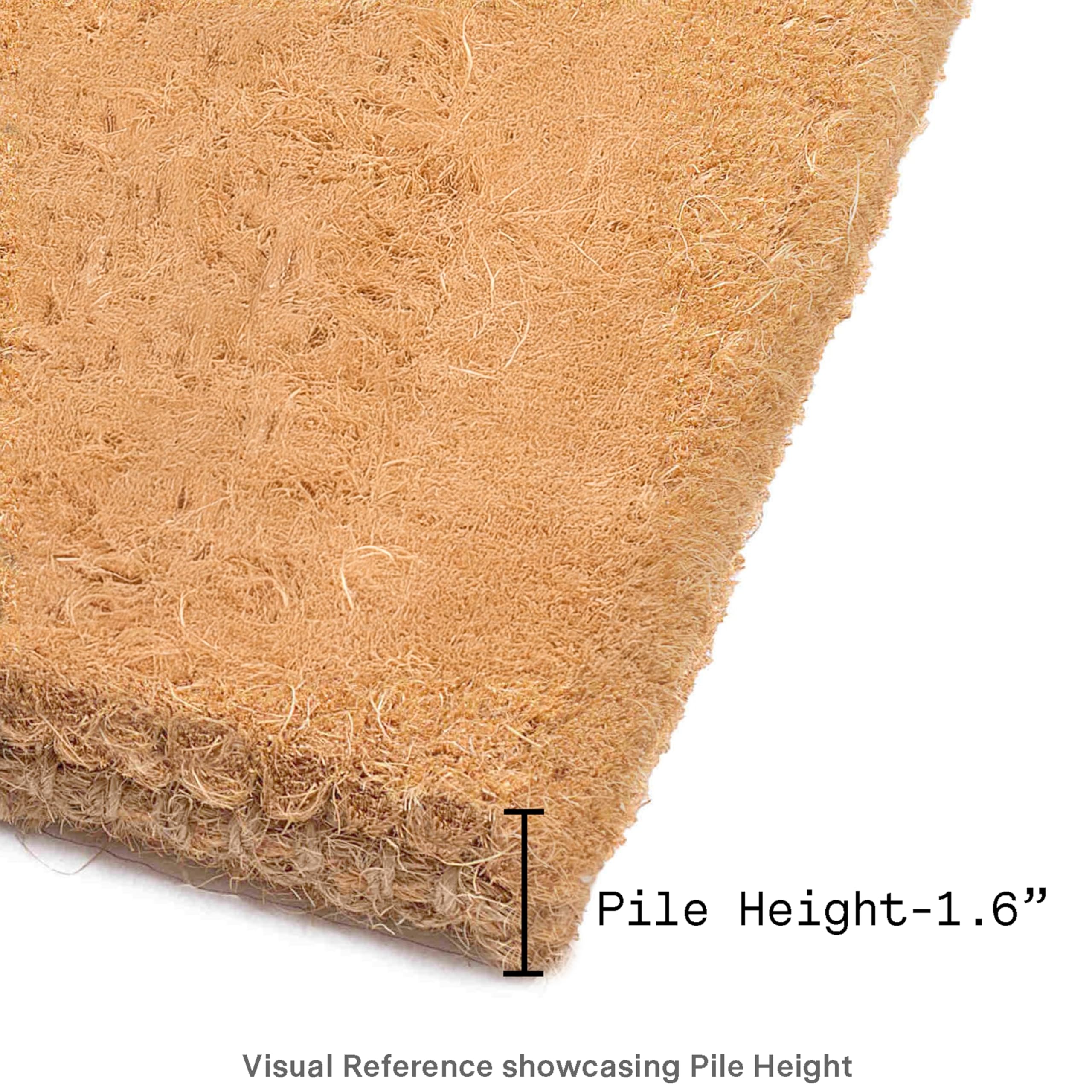 Back view of FAB HAB Floral Extra Thick Doormat