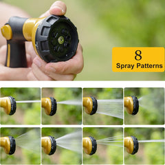 Back view of FANHAO Heavy Duty Garden Hose Nozzle
