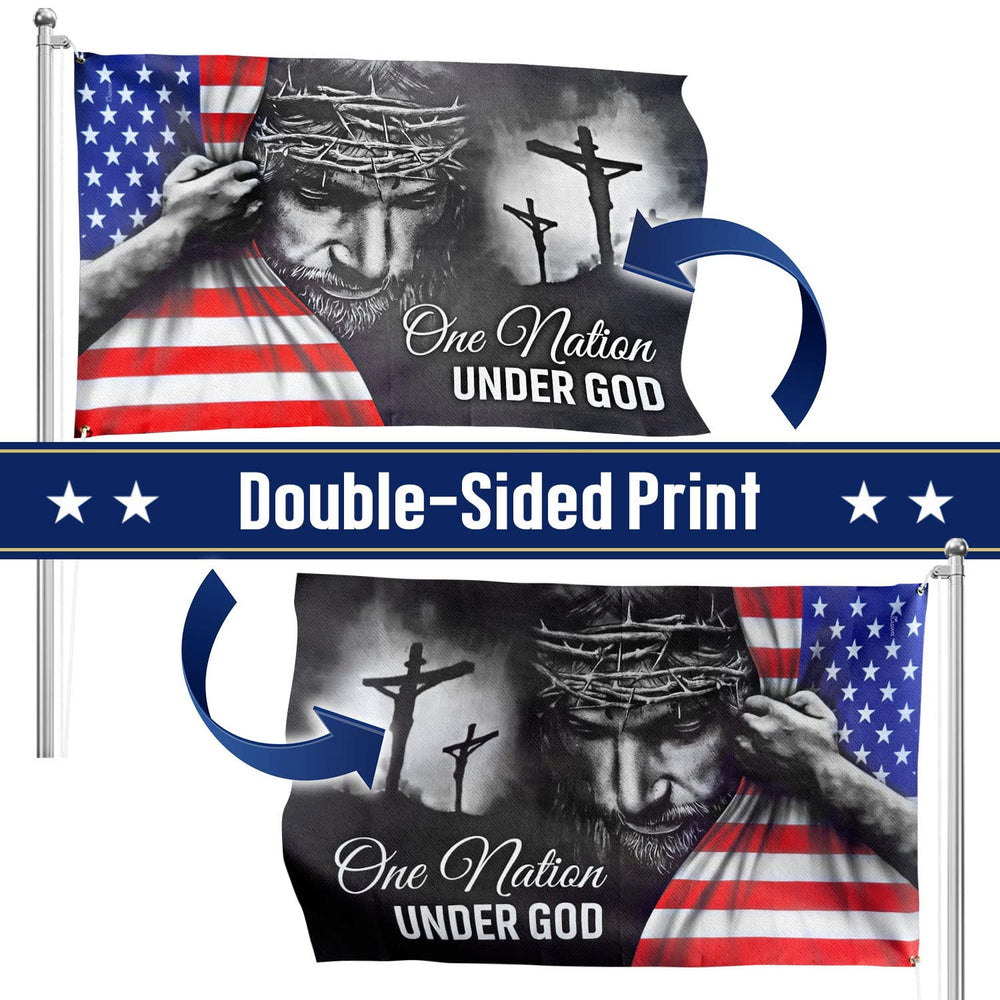 Back view of FLAGWIX 3x5 American Flag