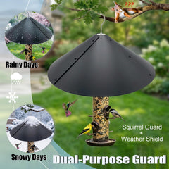 Back view of Forever Song Squirrel Baffle mounted