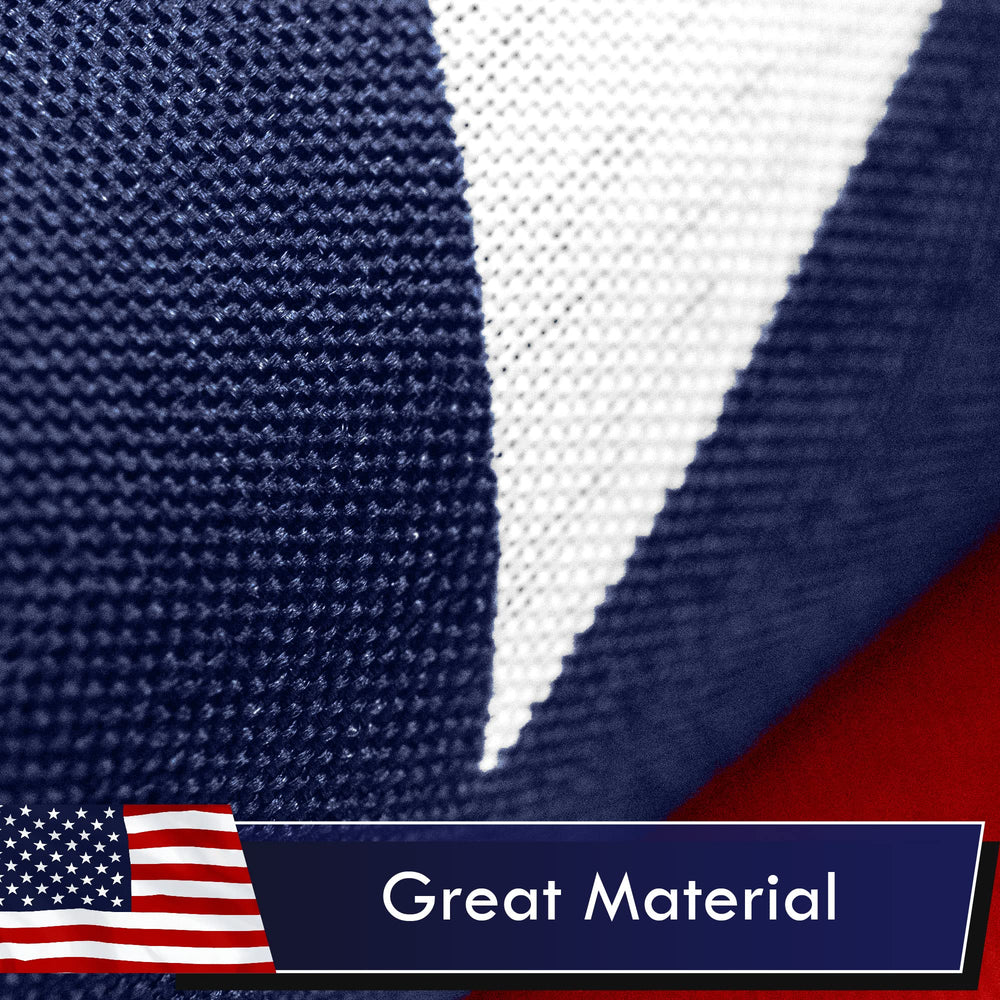 Back view of G128 USA Flag showing stitching details