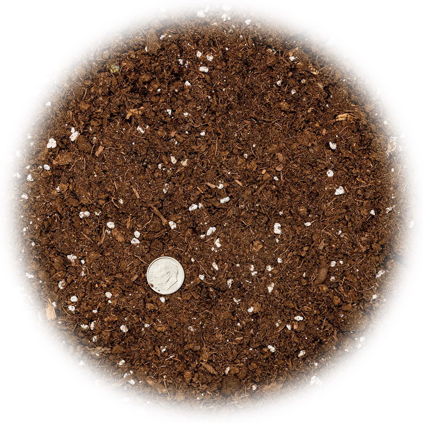 Back view of Gardenera Money Tree Potting Soil Mix bag showing ingredients