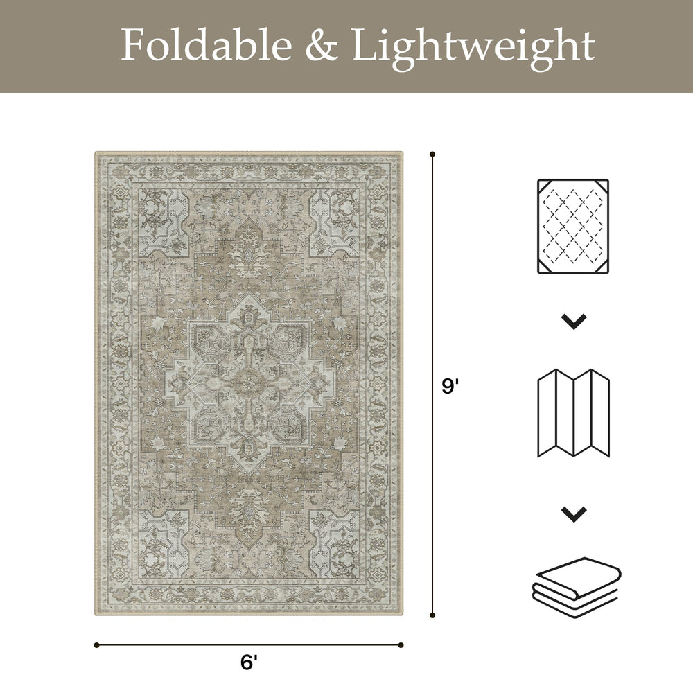 Back view of GENIMO rug showing anti-slip backing