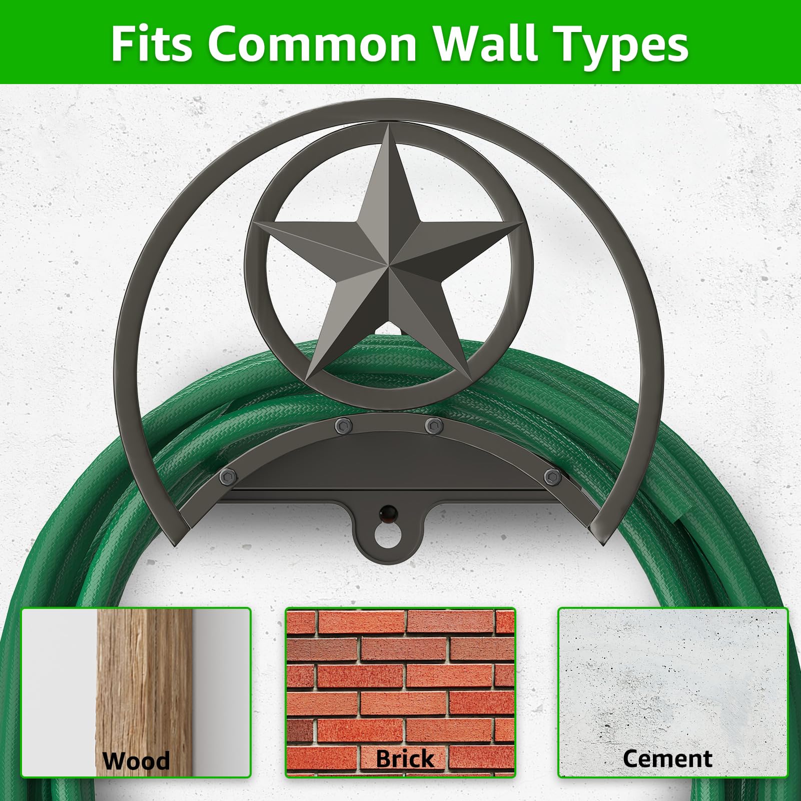 Back view of GOFORWILD Garden Hose Holder