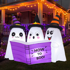 Back view of GOOSH inflatable ghost with power cord
