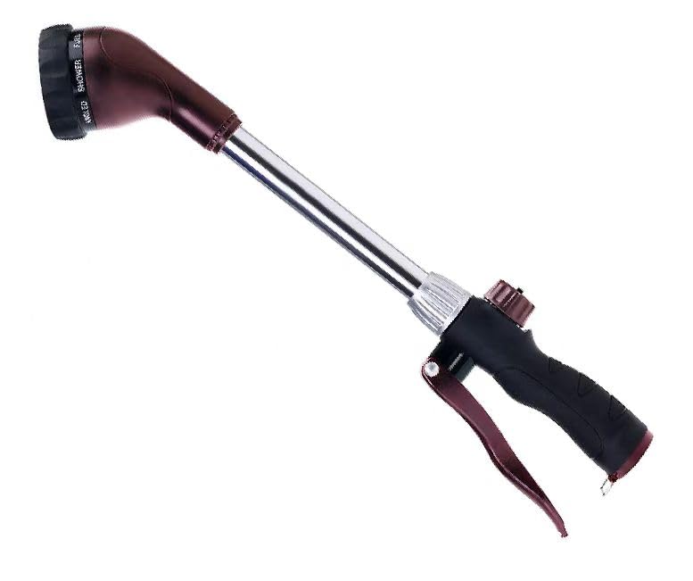 Back view of GREEN MOUNT watering wand highlighting aluminum construction