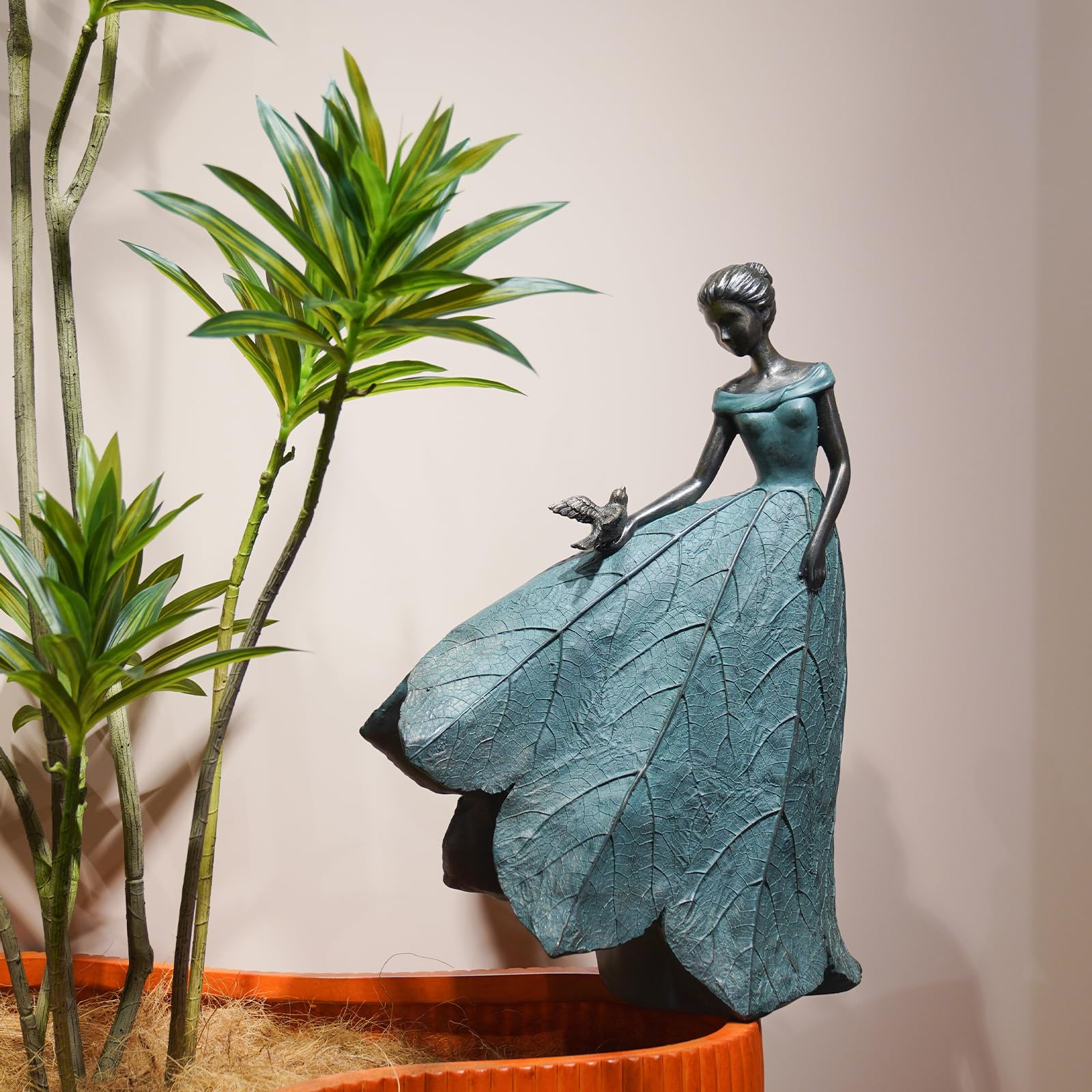 Back view of Guichifun Fairy Statue showcasing its height