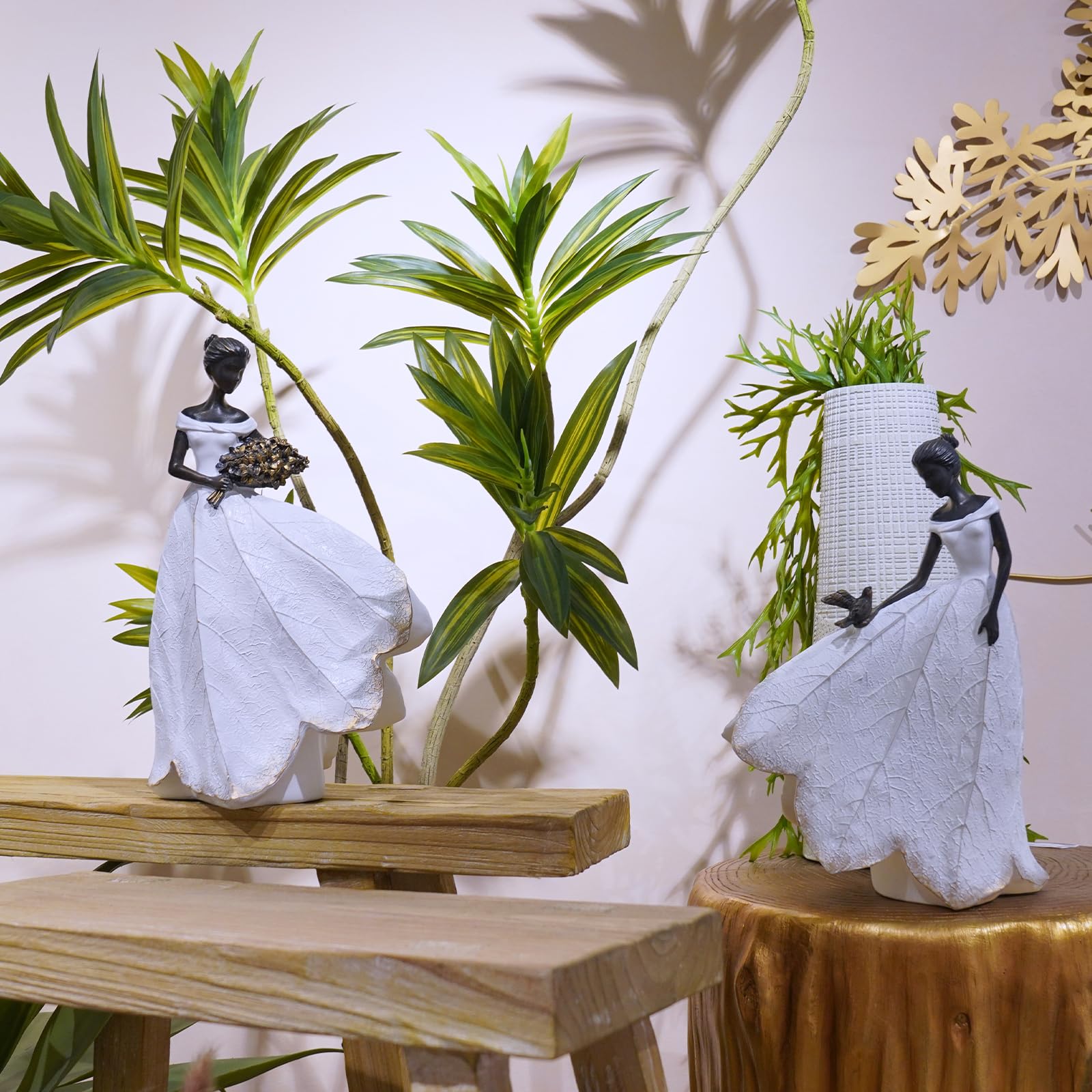 Back view of Guichifun Fairy Statue with detailed design