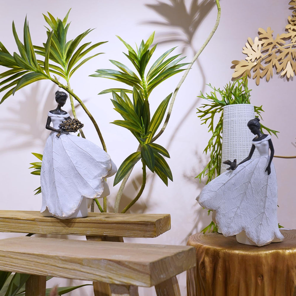 Back view of Guichifun Fairy Statue with detailed design