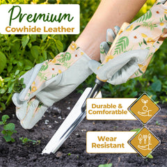 Back view of HANDLANDY Gardening Gloves showcasing spandex back