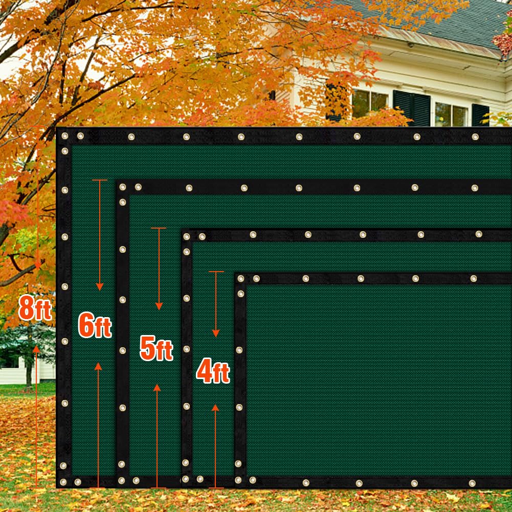 Back view of i COVER Privacy Screen Fence installation