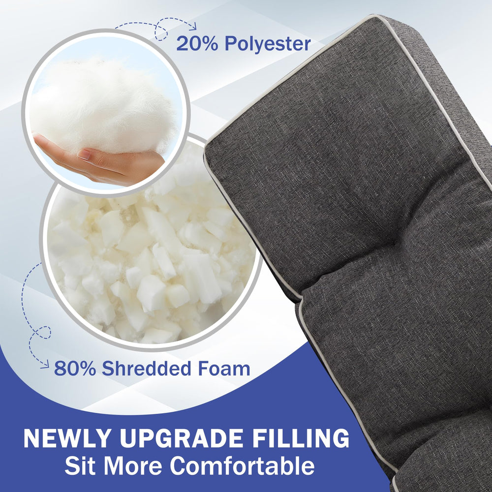 Back view of IPYNBAP Bench Cushion with durable ties
