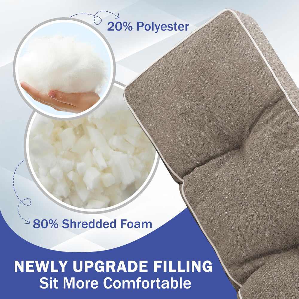 Back view of IPYNBAP bench cushion with ties