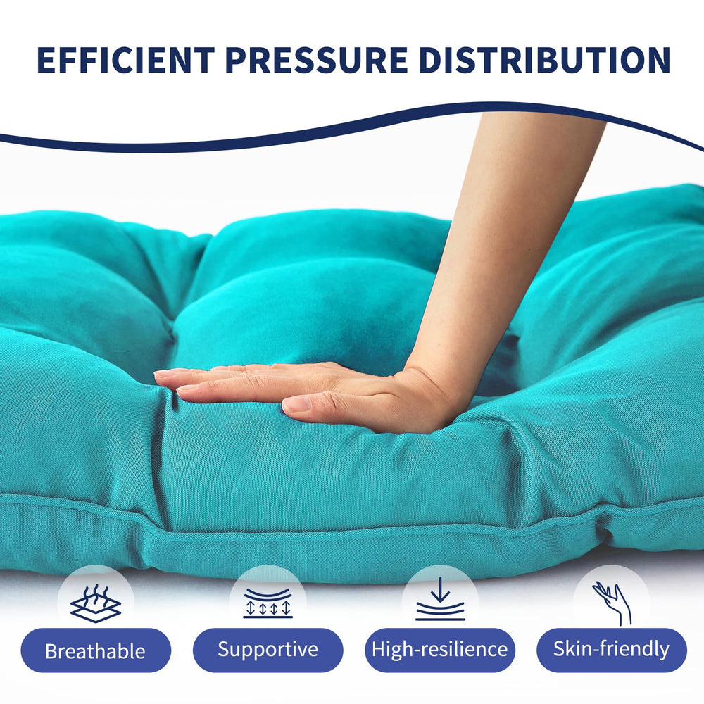 Back view of IPYNBAP Outdoor Bench Cushion