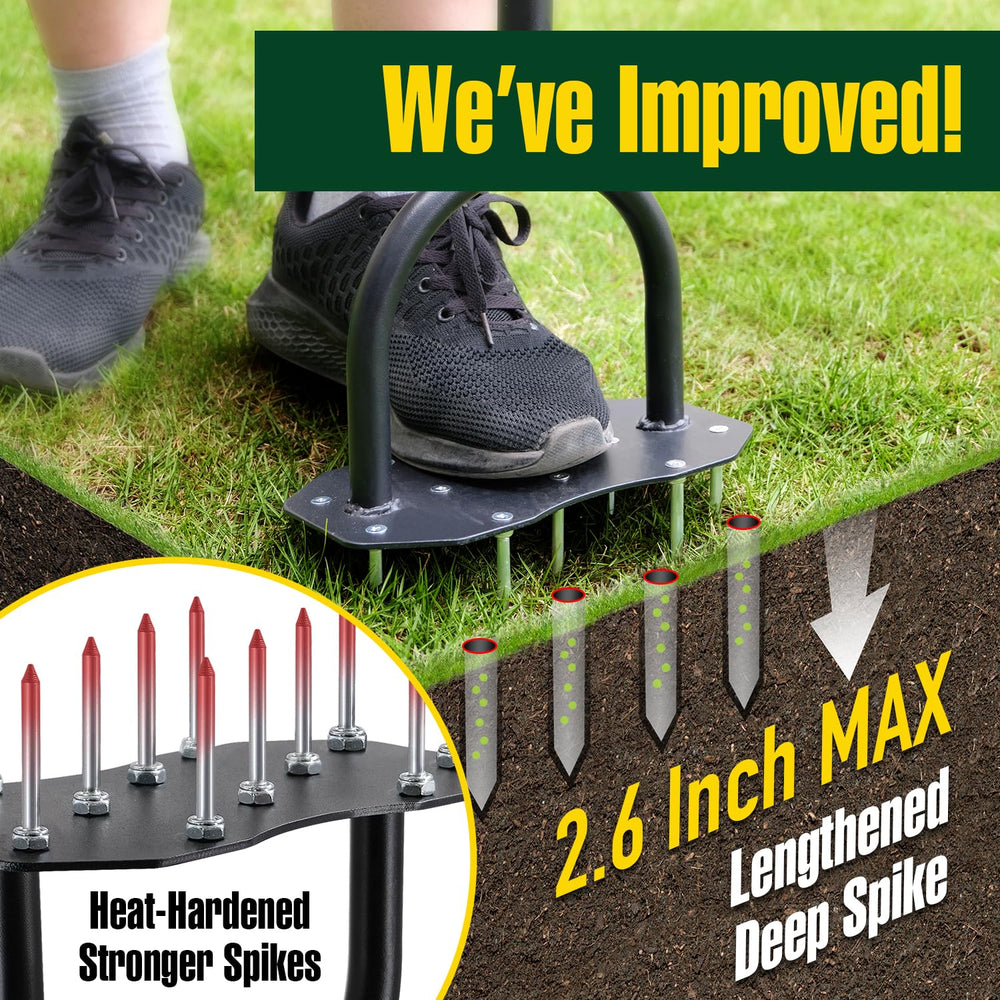 Back view of Jardineer Lawn Aerator Tool showing grip