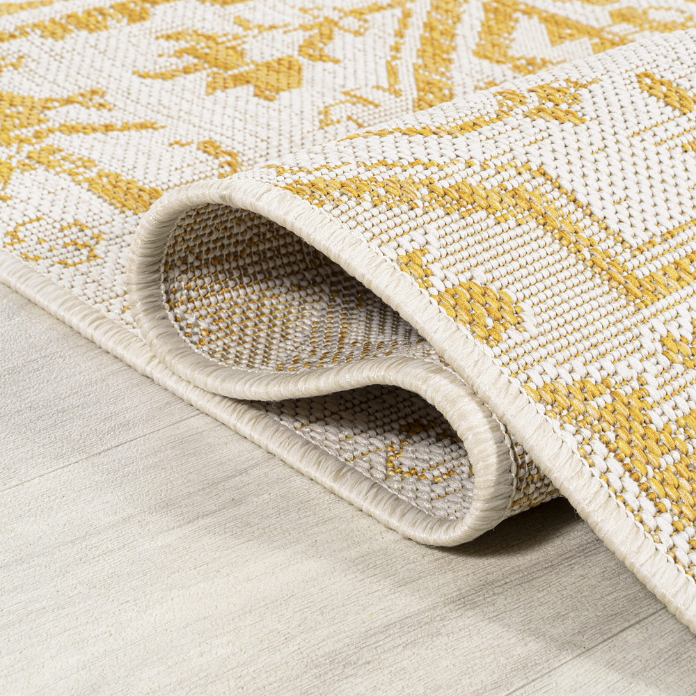 Back view of JONATHAN Y Boho Medallion Area Rug