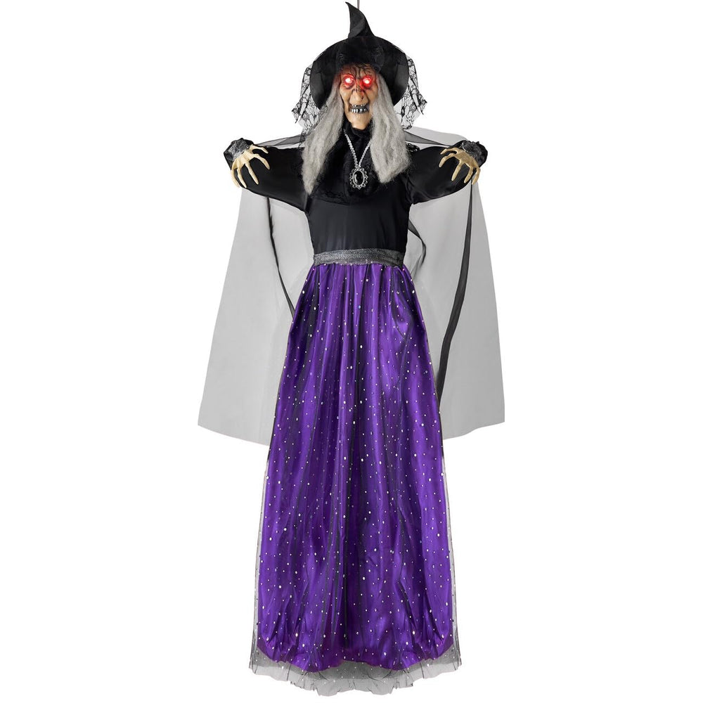 Back view of JOYIN animated witch showing details