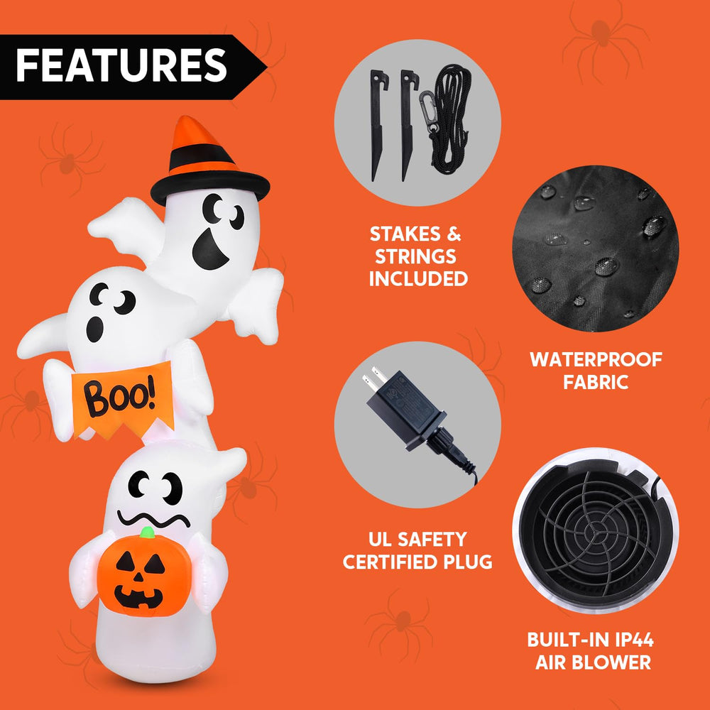 Back view of JOYIN Halloween inflatable ghost