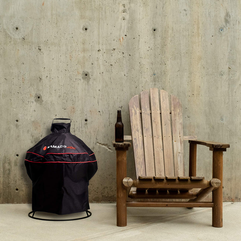 Back view of Kamado Joe Joe Jr Grill Cover