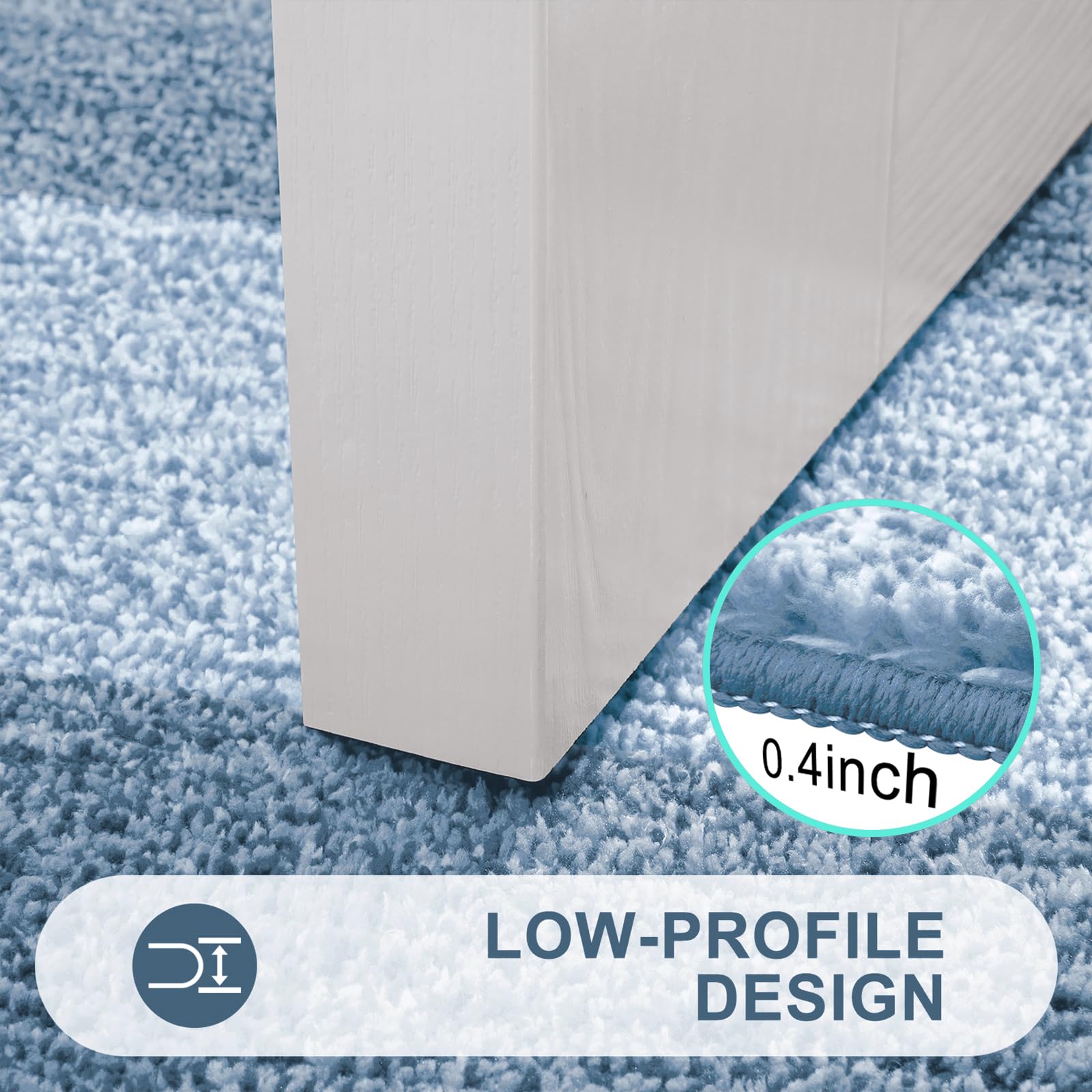 Back view of Kitinjoy doormat showing non-slip rubber