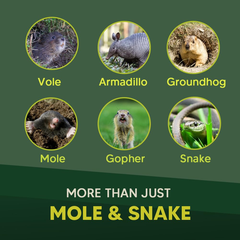 Back view of Kopplvn Mole & Snake Repellent bag