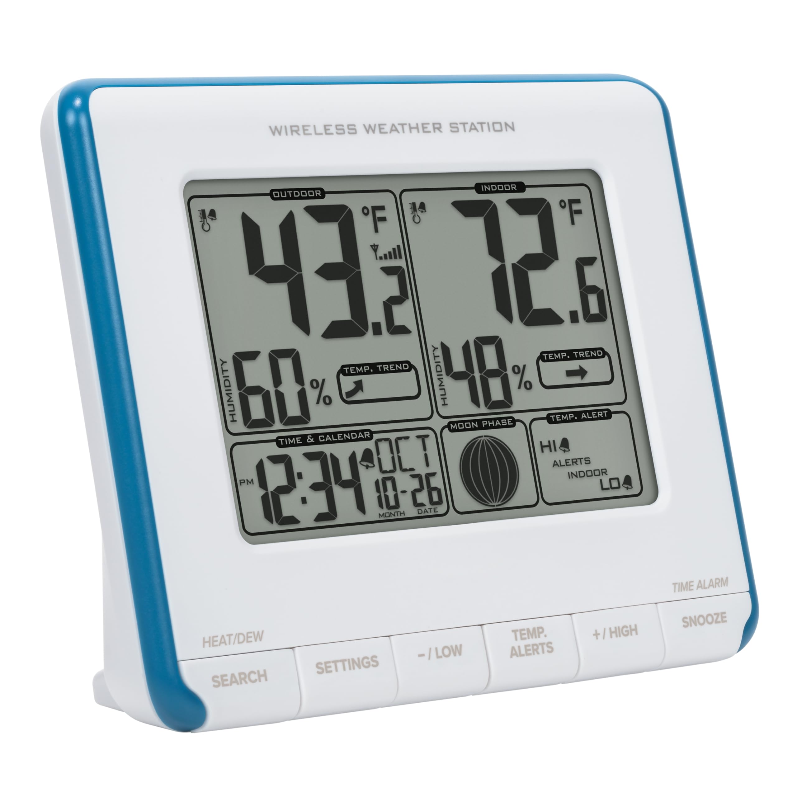Back view of La Crosse Technology Wireless Weather Station