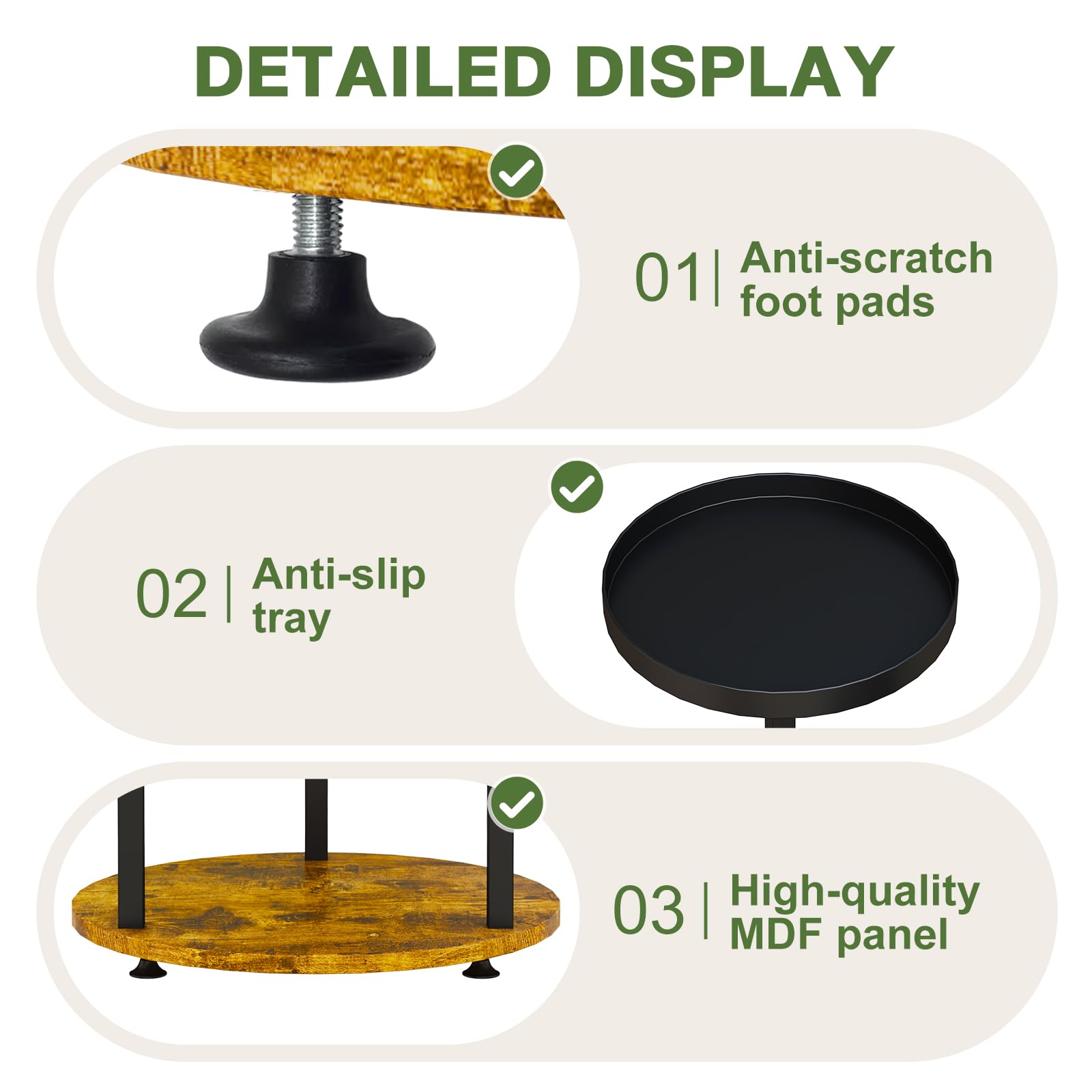 Back view of LMGVRZK 6-Tier Indoor Plant Stand showing stability features