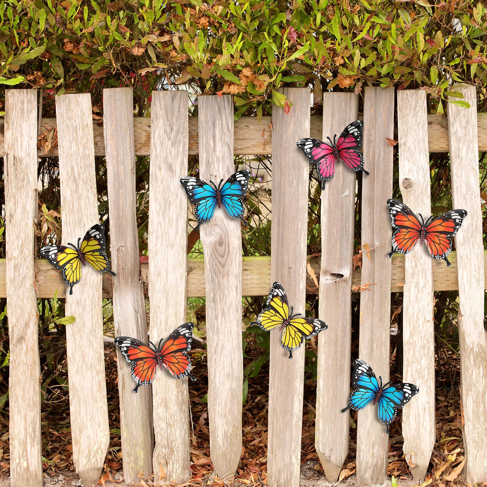 Back view of LSFFM butterfly decor showing hanging hook