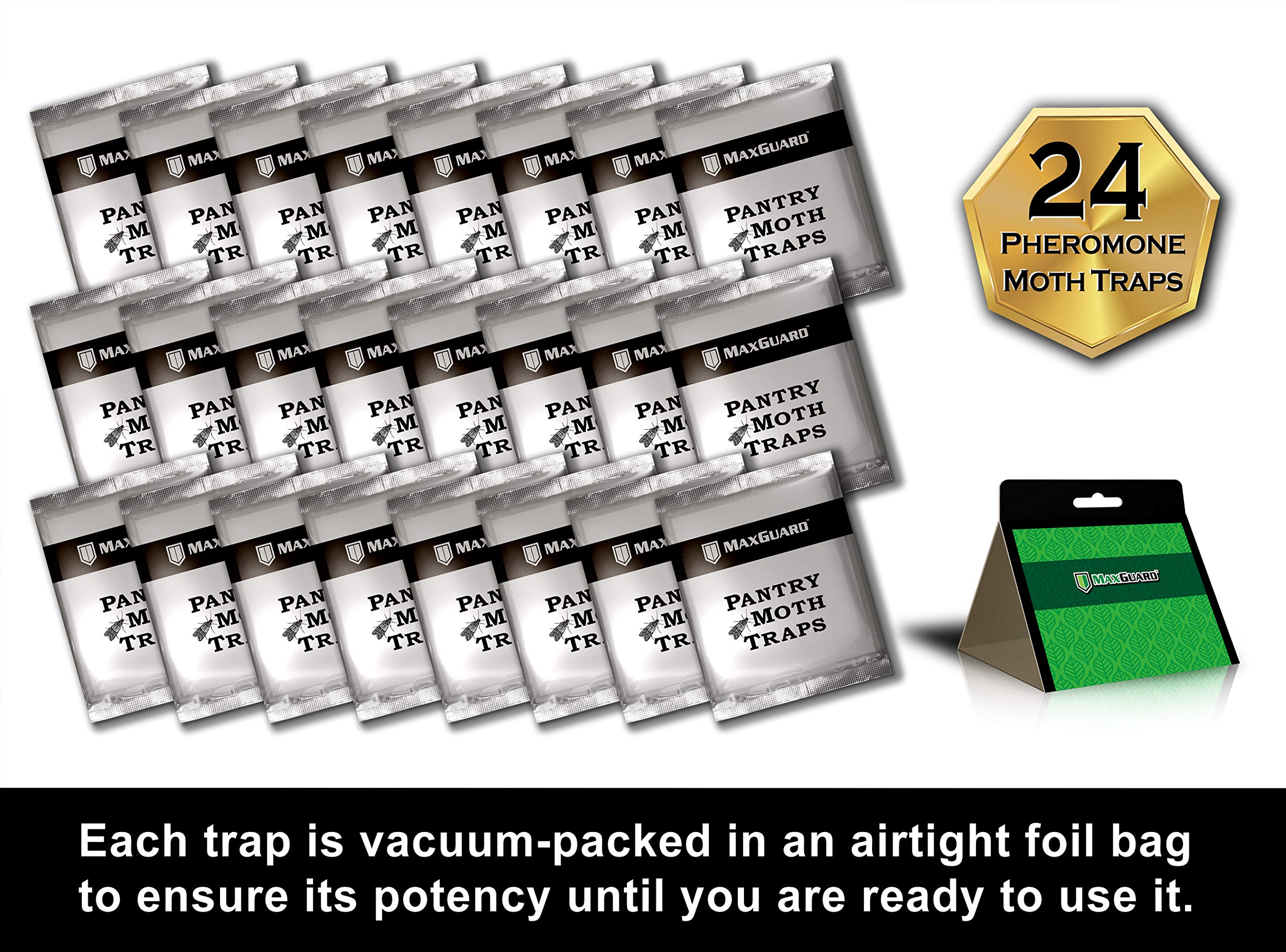 Back view of Maxguard Pantry Moth Trap packaging