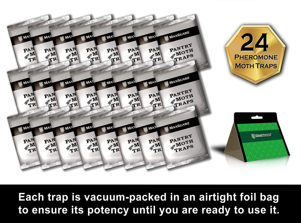 Back view of Maxguard Pantry Moth Trap packaging