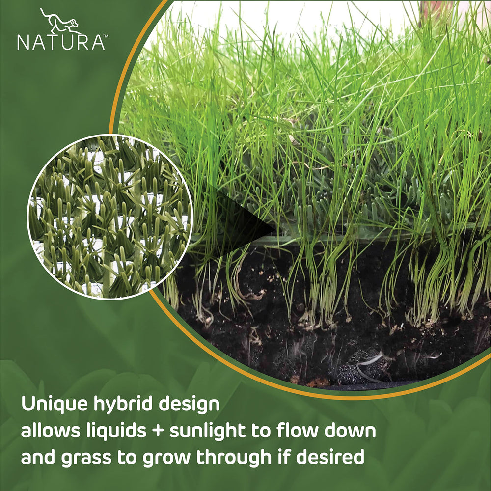 Back view of Natura PowerRun artificial grass patch