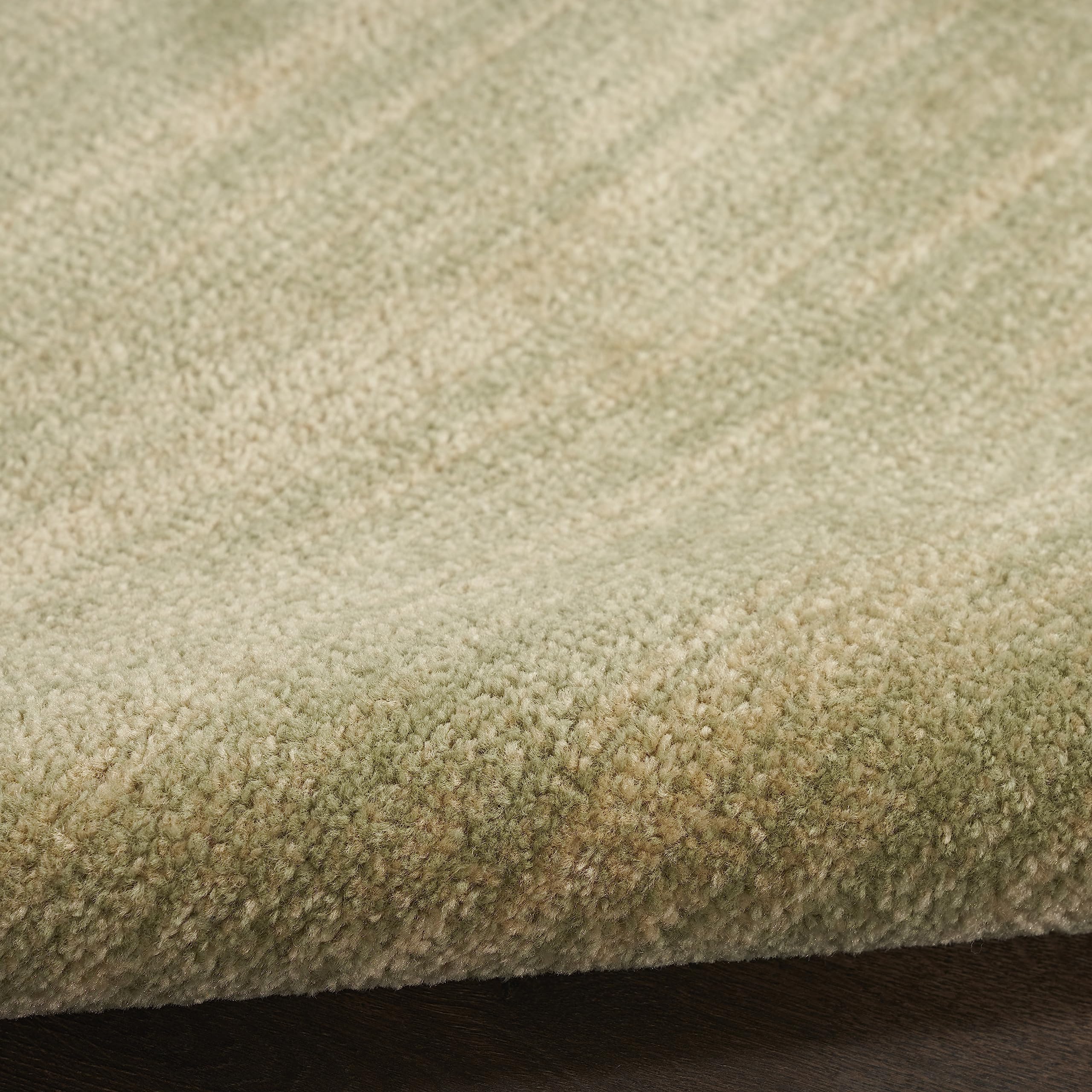 Back view of Nourison Essentials Green Gold Outdoor Rug