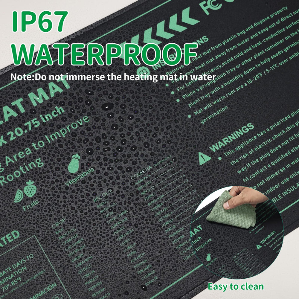 Back view of PETZOOKA Seedling Heat Mat