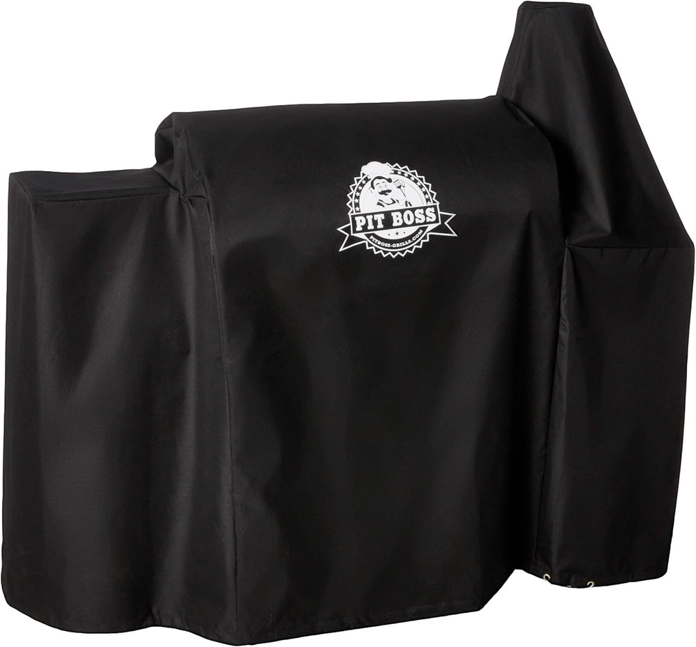 Back view of PIT BOSS Deluxe Grill Cover showing drawstring closure
