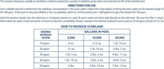 Back view of Pool Mate 7-Pounds Premium Pool Stabilizer packaging