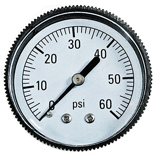 Back view of Poolmaster Pressure Gauge showing mounting style
