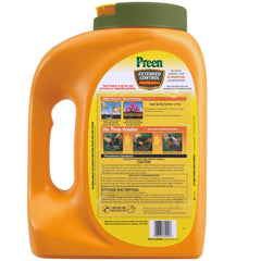 Back view of Preen Extended Control Weed Preventer bottle