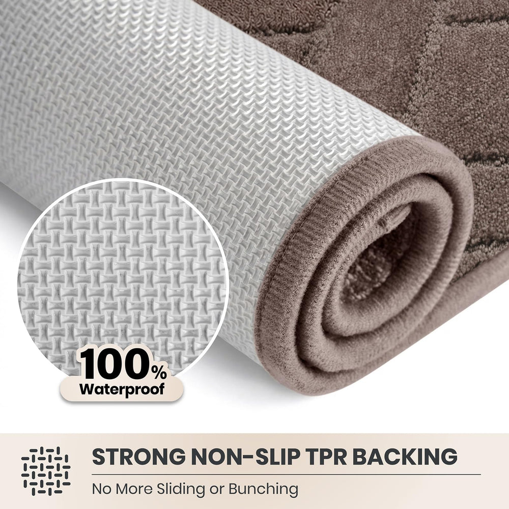 Back view of PURRUGS Dirt Trapping Door Mat with TPR backing