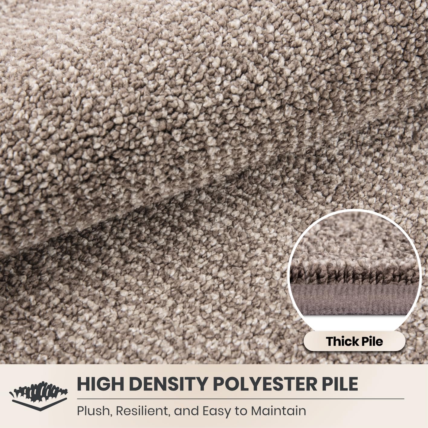 Back view of PURRUGS mat highlighting non-slip TPR backing