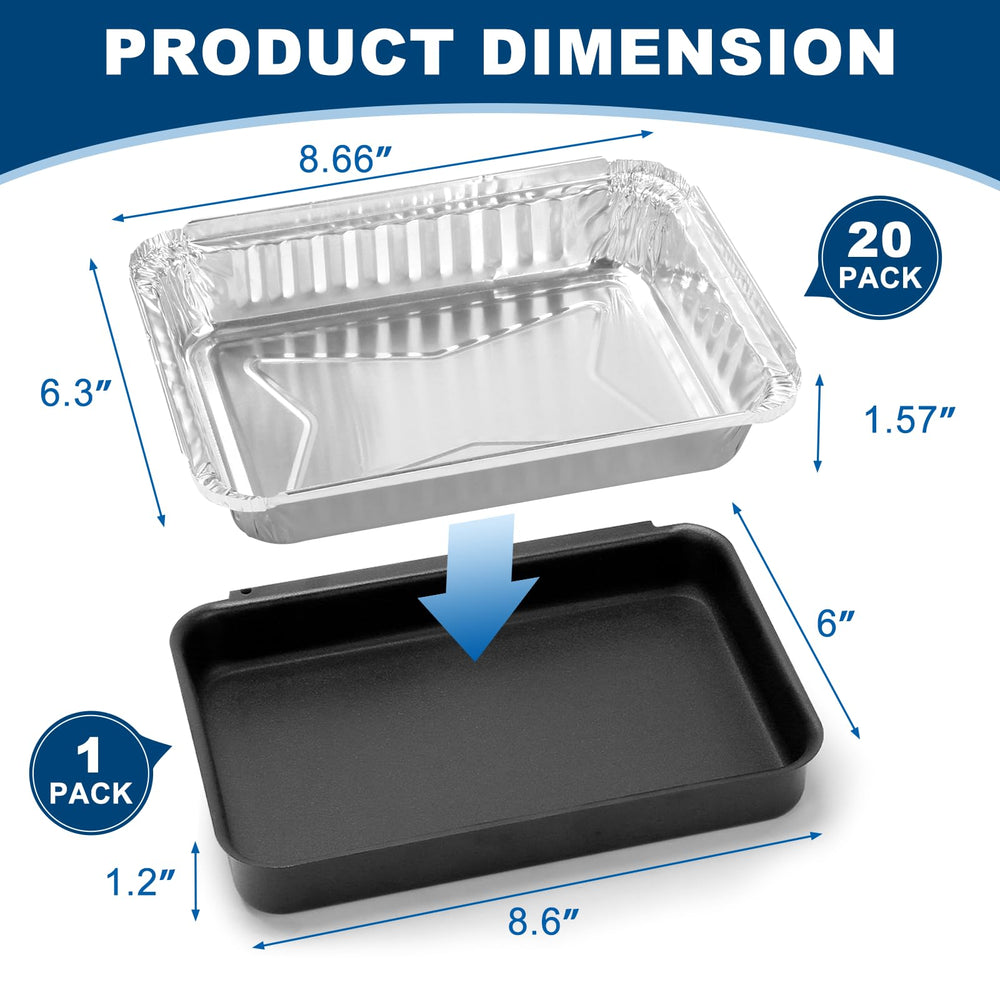 Back view of QuliMetal grease catch pan showing construction