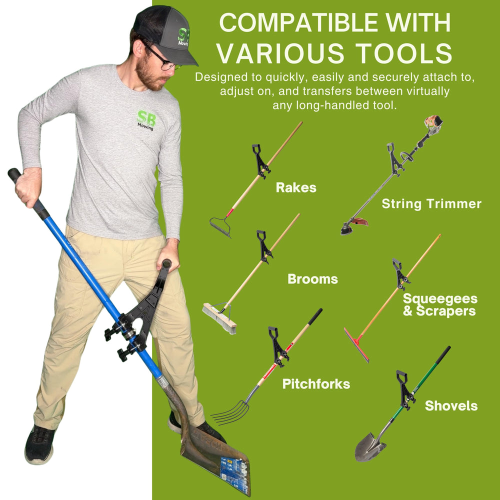 Back view of Reach Right Weedeater Handle Extension