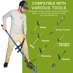 Back view of Reach Right Weedeater Handle Extension