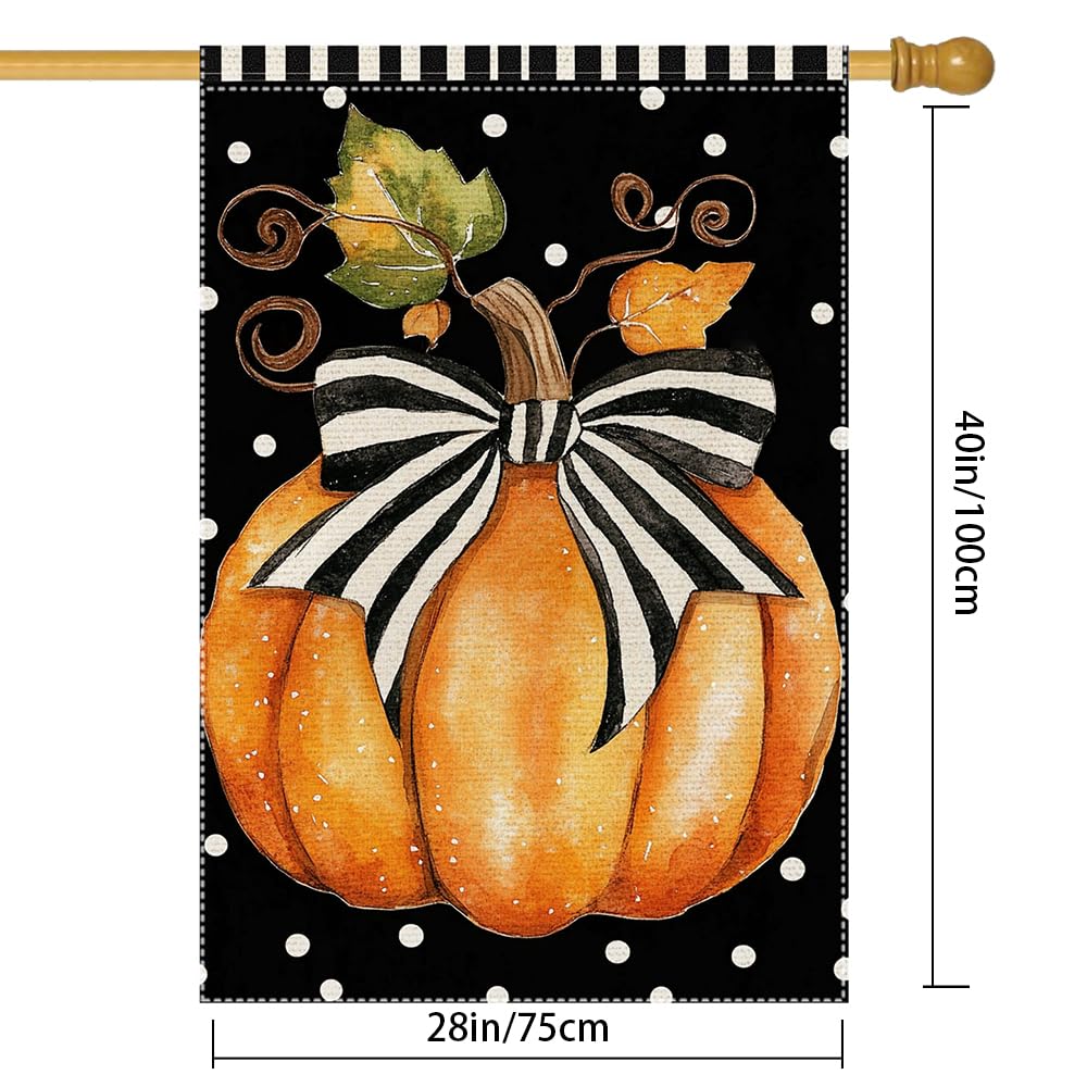 Back view of RMXJKIIU 28x40 inch garden flag