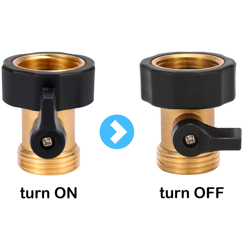 Back view of Sanpaint Brass Shut Off Valve