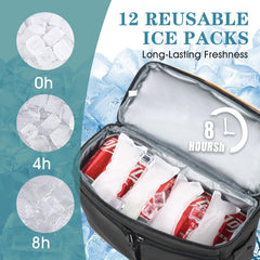 Back view of Scothen Backpack Cooler showcasing straps