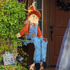 Back view of Shappy scarecrow with hard back support