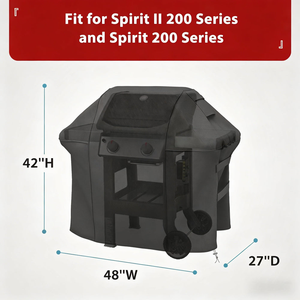 Back view of SHINESTAR 48inch Grill Cover
