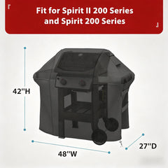 Back view of SHINESTAR 48inch Grill Cover