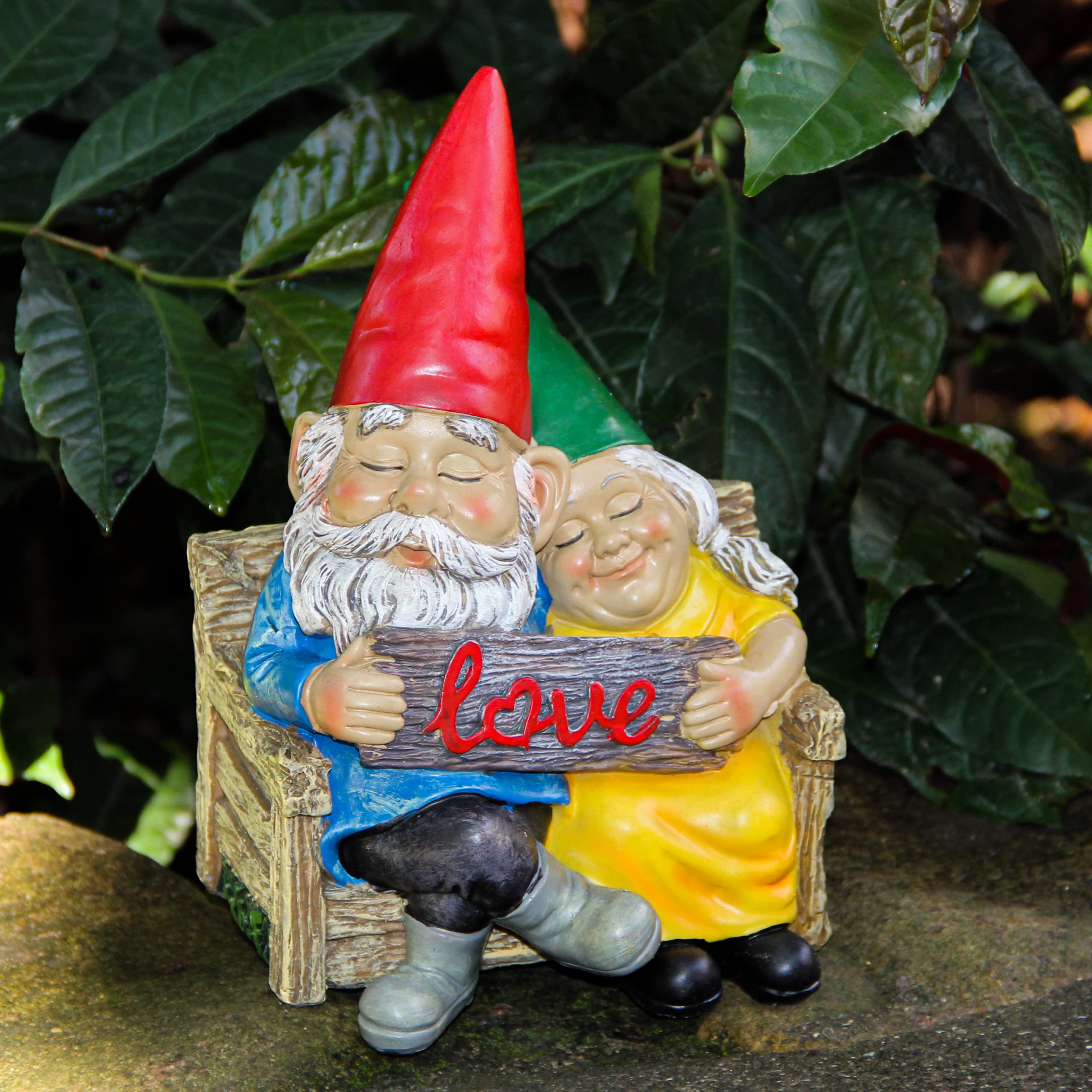Back view of Smadeer Garden Gnome statue
